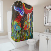 アルパカの魚の友人 シャワーカーテン (インサイチュ)