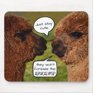 アルパカのAlpacalypseのおもしろいな計画 マウスパッド