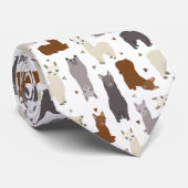 アルパカのGeoパターン ネクタイ (ロール)