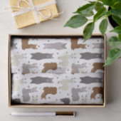 アルパカのGeoパターン 薄葉紙 (ギフト)