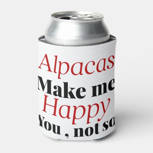 アルパカは君がそう言ってくれないのを私に嬉しくさせる 缶クーラー (缶正面)