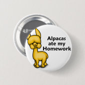 アルパカは私の宿題を食べました 缶バッジ (正面&裏面)