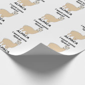 アルパカアルパカ欲しい宇宙おもしろいアルパカ ラッピングペーパー (角)