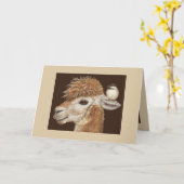 アルパカウィスパーラーのカード カード (黄色い花)