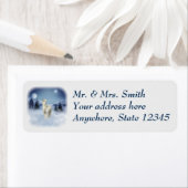 アルパカウィンターナイトクリスマス住所 シール (インサイチュ)