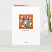 アルパカカスタムなYouBeautはクリスマスを設計します シーズンカード (裏面)