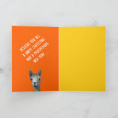 アルパカカスタムなYouBeautはクリスマスを設計します シーズンカード (内部)