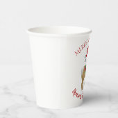 アルパカクリスマスホリデー紙カップ 紙コップ (右)