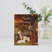 アルパカクリスマスポストカード シーズンポストカード (スタンド正面)