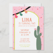 アルパカサクタスフィエスタ誕生日 招待状 (裏面)