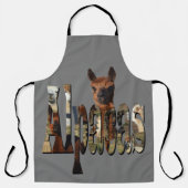 アルパカザ名前写真、フルプリントエプロン エプロン (正面)