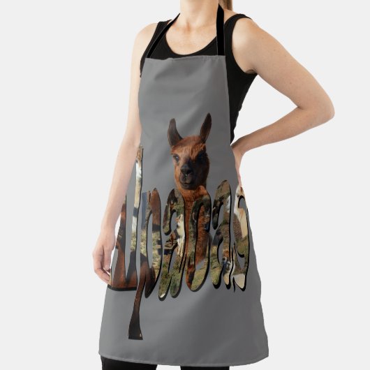 アルパカザ名前写真、フルプリントエプロン エプロン (インサイチュ)