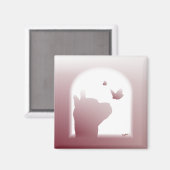 アルパカシルエットマグネット マグネット (正面/裏面)