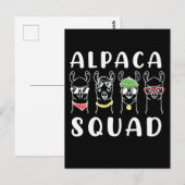 アルパカスクワッドギャングファニーアルパカフレンド ポストカード (正面/裏面)