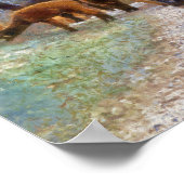 アルパカスデジタ絵画ルプリント ポスター (角)