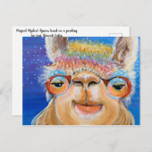 アルパカスピリット祖母はがき ポストカード (正面/裏面)