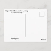 アルパカスピリット祖母はがき ポストカード (裏面)