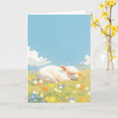 アルパカスリーピングメドウ カード (黄色い花)