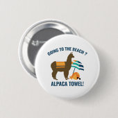 アルパカタオル 缶バッジ (正面&裏面)