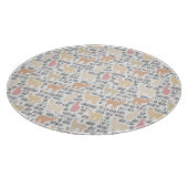 アルパカパターンの群 カッティングボード (角)