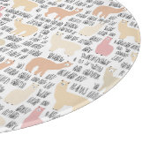 アルパカパターンの群 カッティングボード (角)