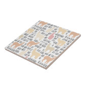 アルパカパターンの群 タイル (側面)