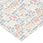 アルパカパターンの群 テーブルクロス (アングル)