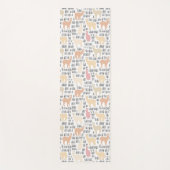 アルパカパターンの群 ヨガマット (正面)