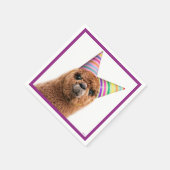 アルパカパーティー帽子 スタンダードカクテルナプキン (角)