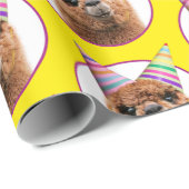 アルパカパーティー帽子 ラッピングペーパー (ロールコーナー)