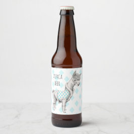 アルパカビールボトルラベル(4" x 3.5") ビールラベル
