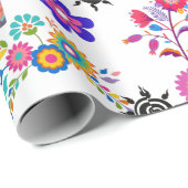 アルパカピナタとフラワーラッピング紙 ラッピングペーパー (ロールコーナー)