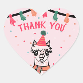 アルパカフィエスタ誕生日 ハートシール