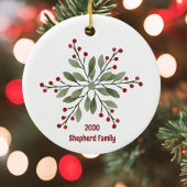 アルパカフリースナビダッド セラミックオーナメント