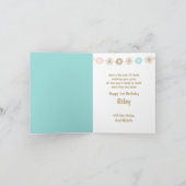 アルパカベビーの誕生日 カード (内部)