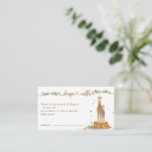 アルパカベビーシャワー新しいママおむつラッフル エンクロージャーカード (スタンド正面)