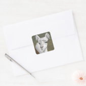 アルパカポートレート2 スクエアシール (封筒)