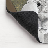 アルパカポートレート2 マウスパッド (コーナー)