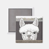 アルパカポートレート マグネット (正面/裏面)