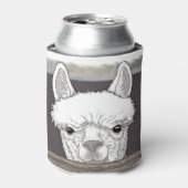 アルパカポートレート 缶クーラー (缶正面)