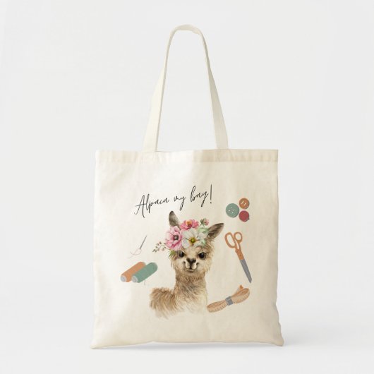 アルパカマイバッグ |クラフトトートバッグ トートバッグ (正面)