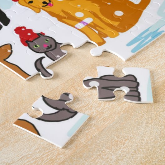 アルパカマーヴィン&フレンズウィンターファームシーンパズル ジグソーパズル (側面)