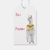 アルパカメリークリスマスギフトタグ ギフトタグ (裏面)