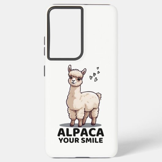 アルパカユエスマイル SAMSUNG GALAXYケース (裏面)