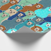 アルパカラフルカスラッピング紙 ラッピングペーパー (角)