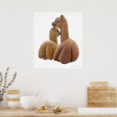 アルパカラブプリント ポスター (キッチン)