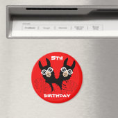 アルパカラマツインズ誕生日 マグネット (インサイチュ (食洗機))