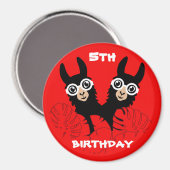 アルパカラマツインズ誕生日 マグネット (正面/裏面)