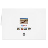 アルパカラマヘルドアンデス山脈ノートカード (裏面横)