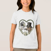アルパカラマ新郎新婦結婚の贈り物_1 トライブレンドＴシャツ (正面)
